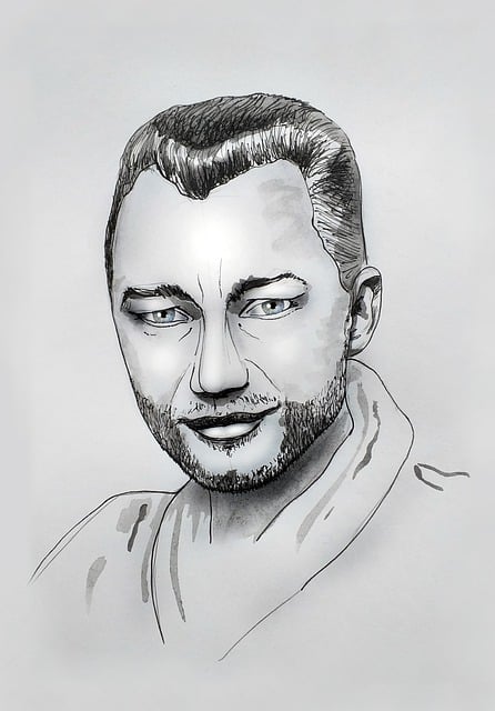 Porträt mit Bleistift